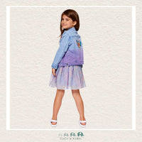 🇨🇦 Deux Par Deux Girls Denim Jacket With Embroidery, CoCo & KaBri Children's Boutique