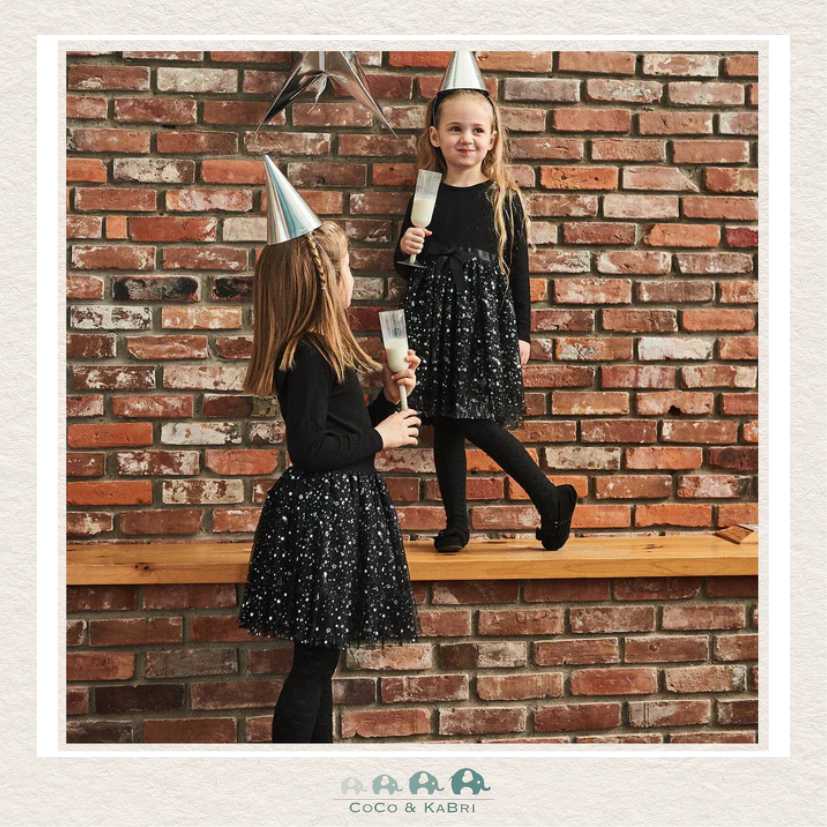 🇨🇦 Deux Par Deux Girls Dress: Glittering Tulle Skirt, CoCo & KaBri Children's Boutique