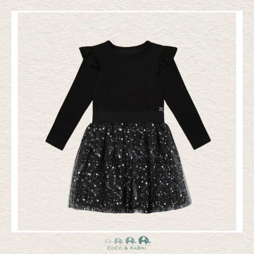 🇨🇦 Deux Par Deux Girls Dress: Glittering Tulle Skirt, CoCo & KaBri Children's Boutique