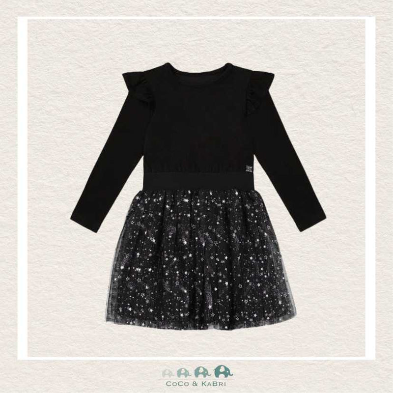 🇨🇦 Deux Par Deux Girls Dress: Glittering Tulle Skirt, CoCo & KaBri Children's Boutique