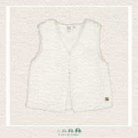 🇨🇦 Deux Par Deux Girls Faux Fur Vest Off White, CoCo & KaBri Children's Boutique