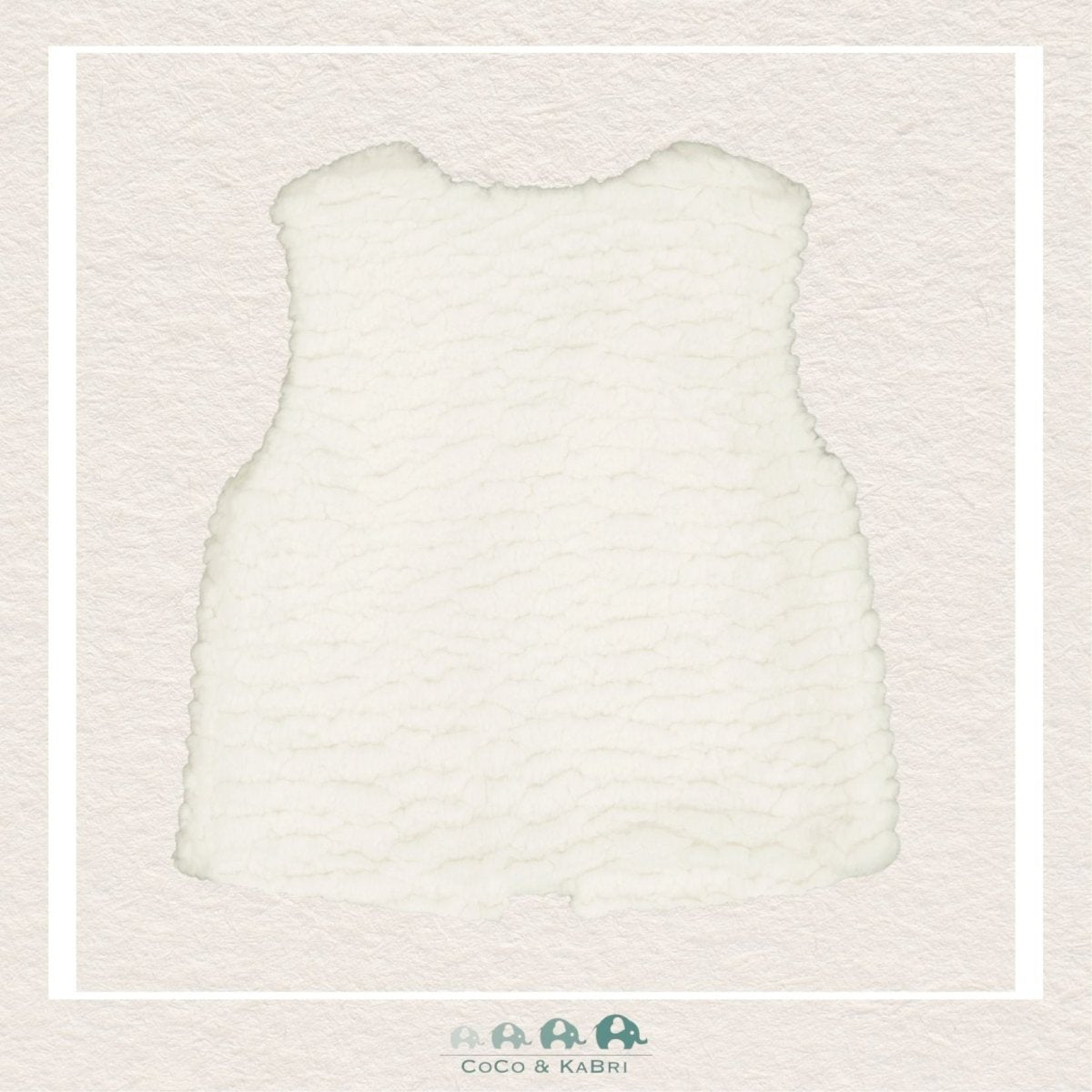🇨🇦 Deux Par Deux Girls Faux Fur Vest Off White, CoCo & KaBri Children's Boutique