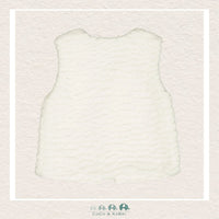 🇨🇦 Deux Par Deux Girls Faux Fur Vest Off White, CoCo & KaBri Children's Boutique