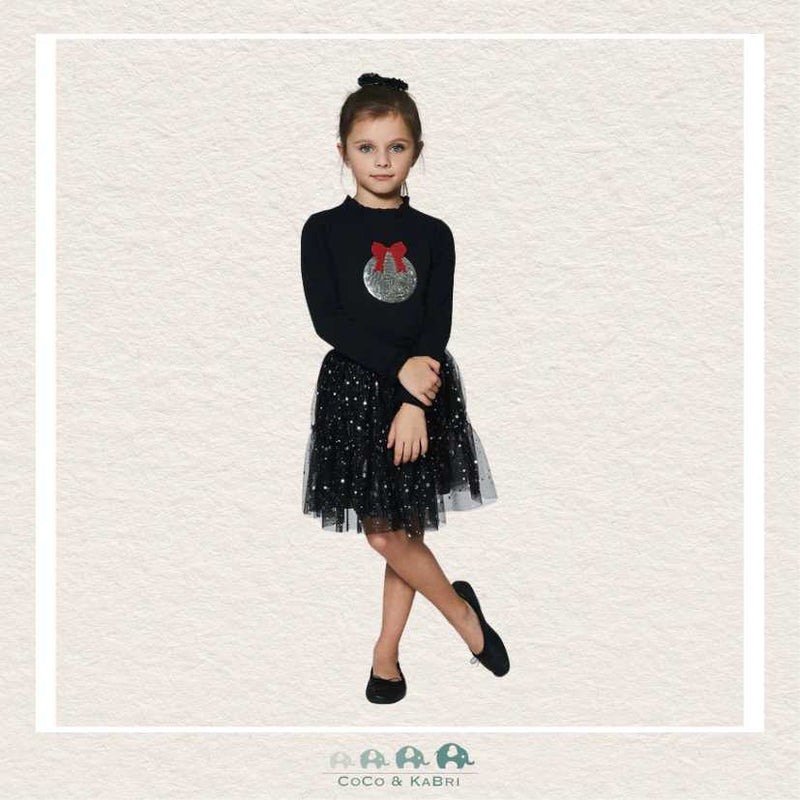 🇨🇦 Deux Par Deux Girls Skirt: Tulle with Silver Stars, CoCo & KaBri Children's Boutique