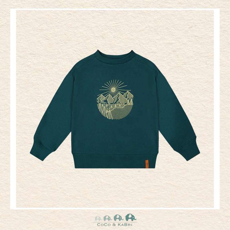 Deux par Deux: Green Fleece Sweatshirt, CoCo & KaBri Children's Boutique, Brooks Alberta Canada