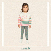 Deux Par Deux: Green Floral Leggings, CoCo & KaBri Children's Boutique, Brooks Alberta Canada