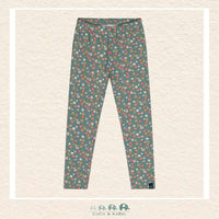 Deux Par Deux: Green Floral Leggings, CoCo & KaBri Children's Boutique, Brooks Alberta Canada
