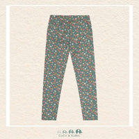 Deux Par Deux: Green Floral Leggings, CoCo & KaBri Children's Boutique, Brooks Alberta Canada