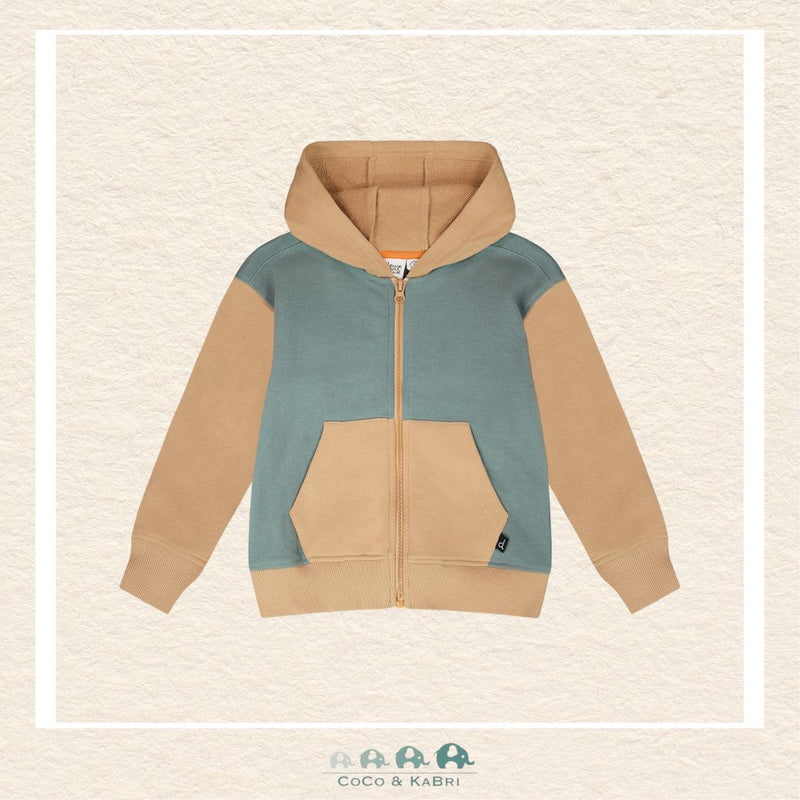 🇨🇦 Deux Par Deux: Hooded French Terry Cardigan Mint Green, CoCo & KaBri Children's Boutique