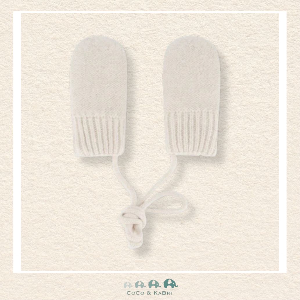 Deux Par Deux: Infant Knit Mittens Off - White, CoCo & KaBri Children's Boutique