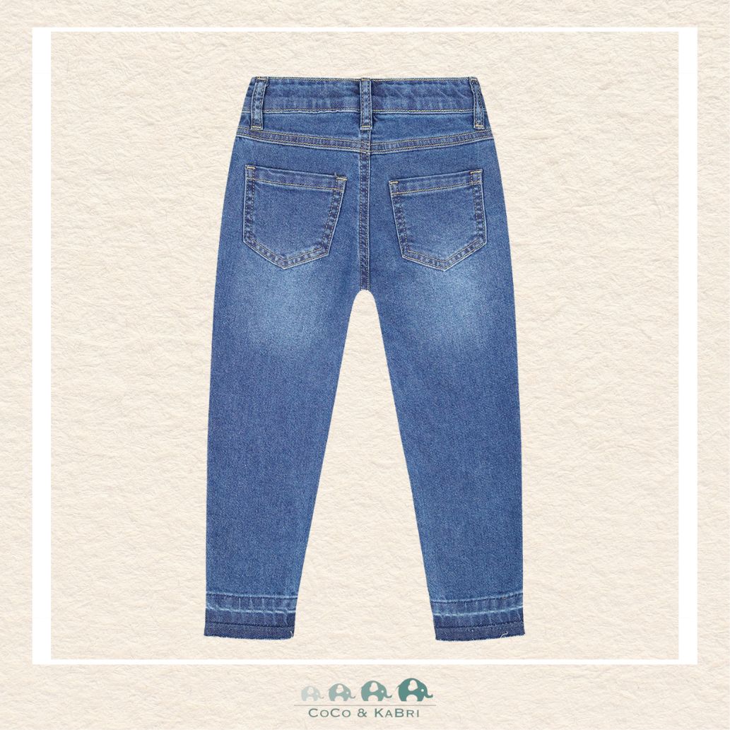 🇨🇦 Deux Par Deux Jeans with Embroidered Flowers, CoCo & KaBri Children's Boutique