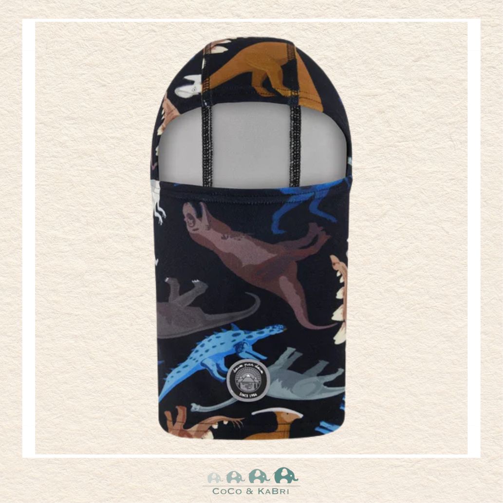 🇨🇦 Deux Par Deux Jersey Balaclava Black Dinosaur, CoCo & KaBri Children's Boutique