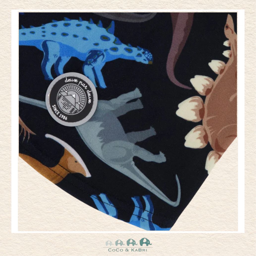 🇨🇦 Deux Par Deux Jersey Balaclava Black Dinosaur, CoCo & KaBri Children's Boutique