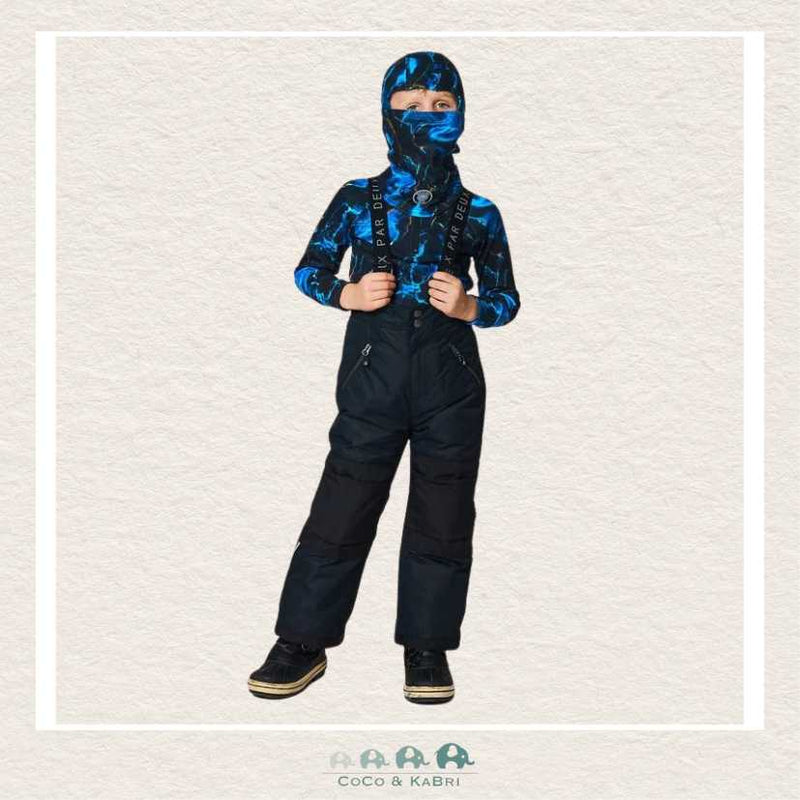 🇨🇦 Deux Par Deux Jersey Balaclava Black Printed Storm, CoCo & KaBri Children's Boutique