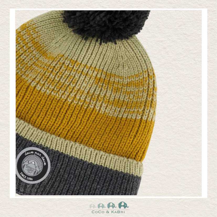 🇨🇦 Deux Par Deux Knit Hat Gray, Spice And Sage, CoCo & KaBri Children's Boutique