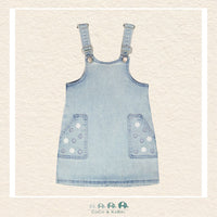 🇨🇦 Deux Par Deux: Light Blue Denim Overall Dress, CoCo & KaBri Children's Boutique