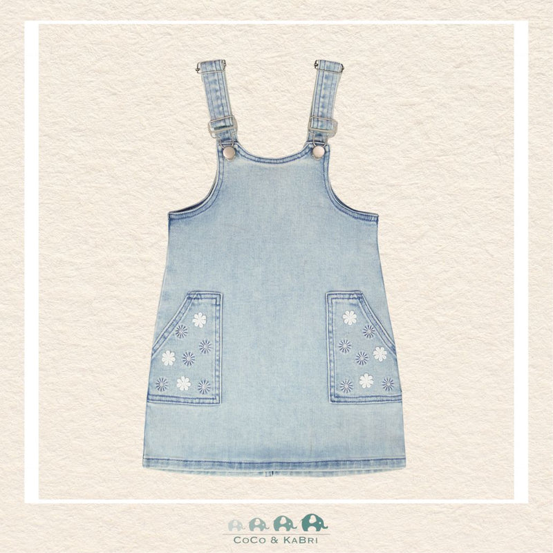 🇨🇦 Deux Par Deux: Light Blue Denim Overall Dress, CoCo & KaBri Children's Boutique