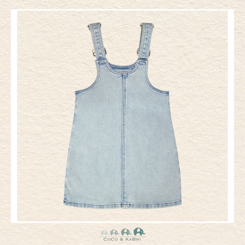 🇨🇦 Deux Par Deux: Light Blue Denim Overall Dress, CoCo & KaBri Children's Boutique