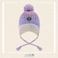 🇨🇦 Deux Par Deux Lined Peruvian Knit Pompom Hat Blue, Purple And Pink, CoCo & KaBri Children's Boutique