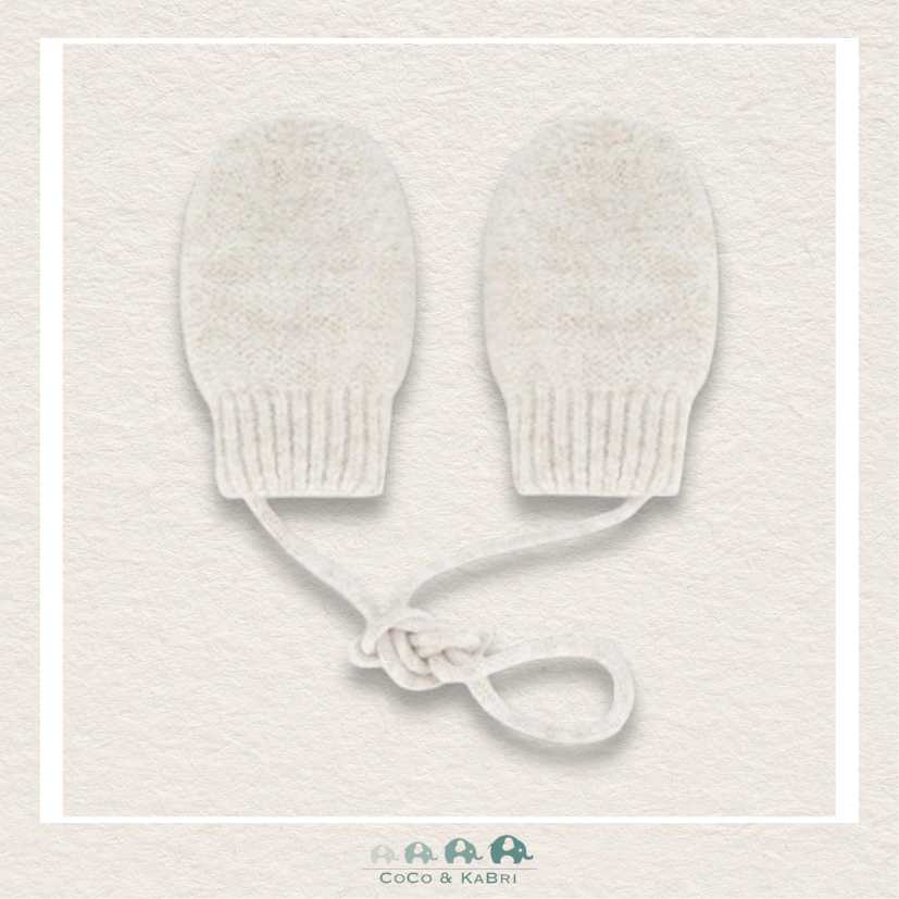 🇨🇦 Deux Par Deux Newborn Knit Mittens No Thumbs Off White, CoCo & KaBri Children's Boutique