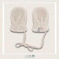 🇨🇦 Deux Par Deux Newborn Sherpa Mittens No Thumbs Off White, CoCo & KaBri Children's Boutique