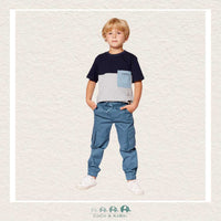 🇨🇦 Deux Par Deux Organic Colorblock Jersey T-Shirt, CoCo & KaBri Children's Boutique