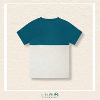 🇨🇦 Deux Par Deux: Organic Cotton Colorblock Jersey T-Shirt With Chest Pocket Heather Grey, CoCo & KaBri Children's Boutique, Brooks Alberta Canada