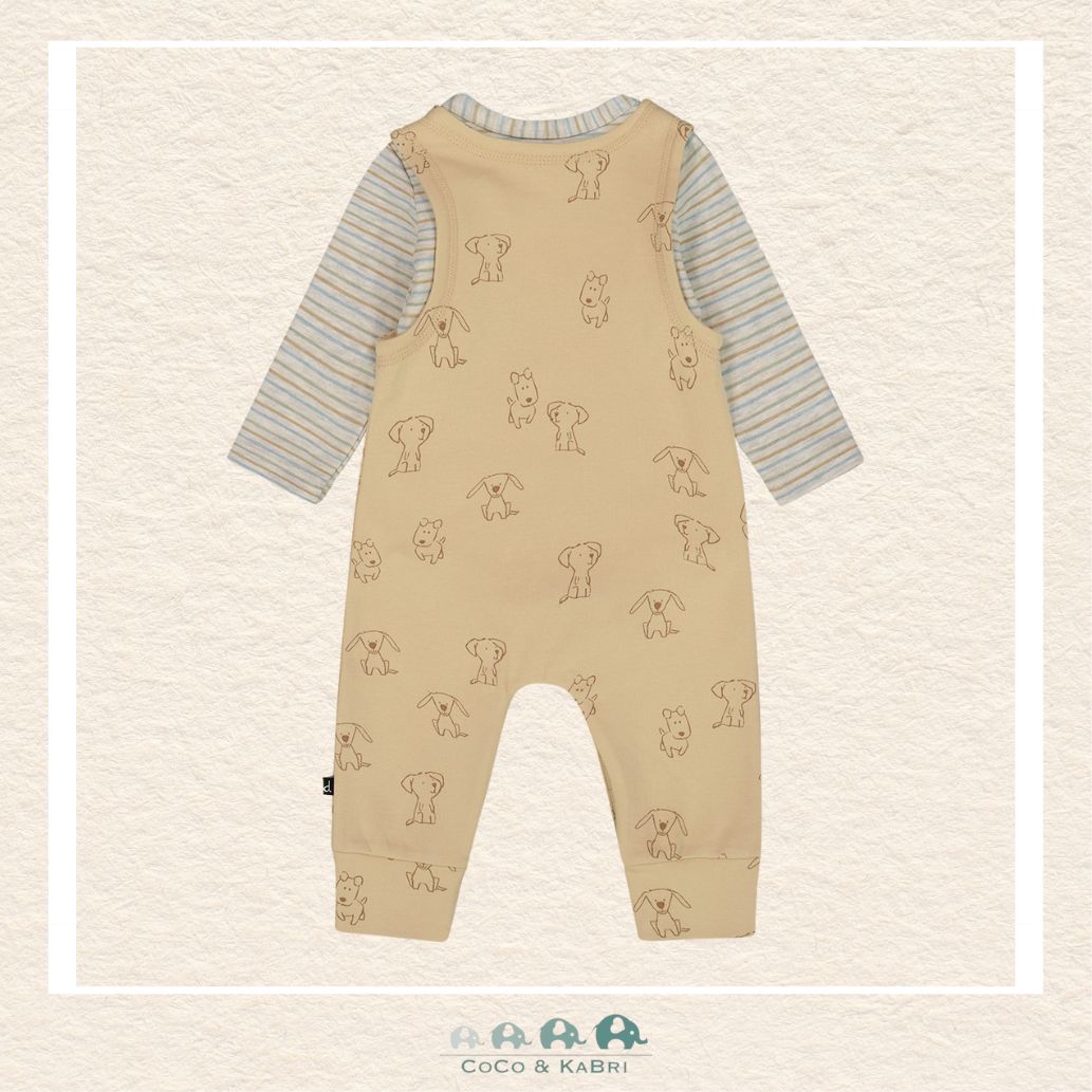 🇨🇦 Deux Par Deux Organic Cotton Diaper Shirt With Overalls set, CoCo & KaBri Children's Boutique