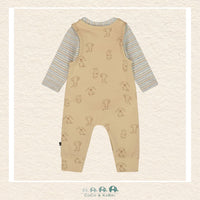 🇨🇦 Deux Par Deux Organic Cotton Diaper Shirt With Overalls set, CoCo & KaBri Children's Boutique