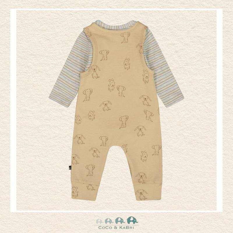 🇨🇦 Deux Par Deux Organic Cotton Diaper Shirt With Overalls set, CoCo & KaBri Children's Boutique