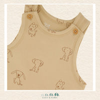 🇨🇦 Deux Par Deux Organic Cotton Diaper Shirt With Overalls set, CoCo & KaBri Children's Boutique