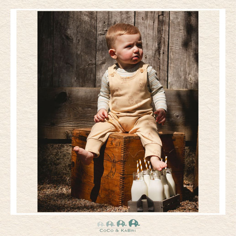 🇨🇦 Deux Par Deux Organic Cotton Diaper Shirt With Overalls set, CoCo & KaBri Children's Boutique