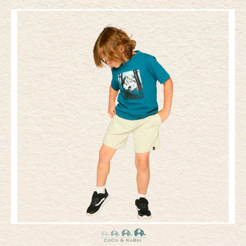 🇨🇦 Deux Par Deux: Organic Cotton Jersey T-Shirt With Print Atlantic Green, CoCo & KaBri Children's Boutique, Brooks Alberta Canada