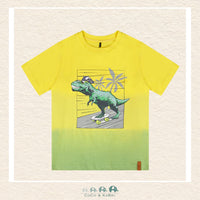 🇨🇦 Deux Par Deux: Organic Cotton Jersey T-Shirt With Print Yellow, CoCo & KaBri Children's Boutique