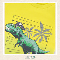 🇨🇦 Deux Par Deux: Organic Cotton Jersey T-Shirt With Print Yellow, CoCo & KaBri Children's Boutique