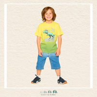 🇨🇦 Deux Par Deux: Organic Cotton Jersey T-Shirt With Print Yellow, CoCo & KaBri Children's Boutique