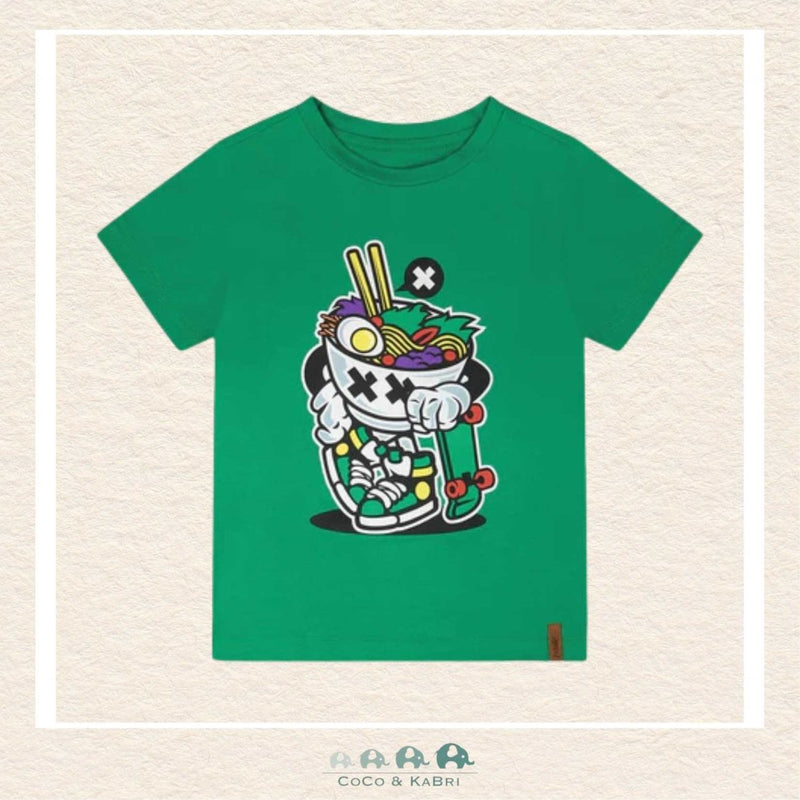 🇨🇦 Deux Par Deux: Organic Cotton Jersey T-Shirt With Ramen Bowl, CoCo & KaBri Children's Boutique, Brooks Alberta Canada