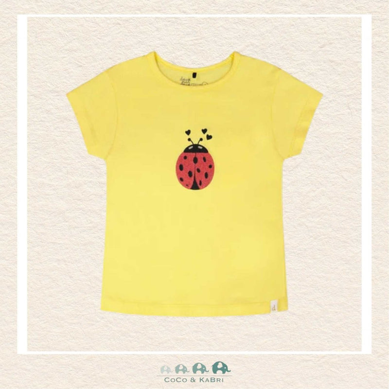 🇨🇦 Deux Par Deux: Organic Cotton Jersey T-Shirt Yellow, CoCo & KaBri Children's Boutique, Brooks Alberta Canada