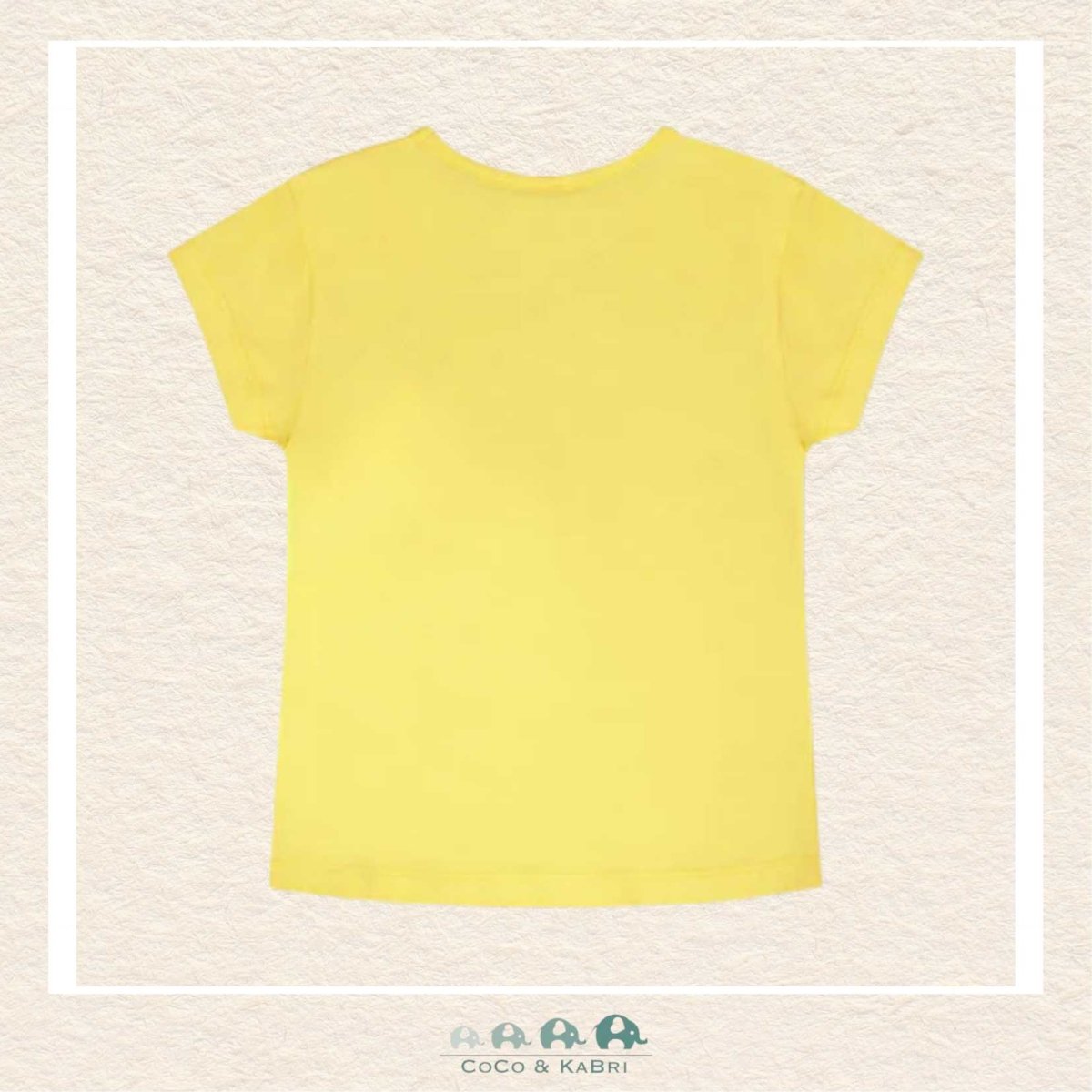 🇨🇦 Deux Par Deux: Organic Cotton Jersey T-Shirt Yellow, CoCo & KaBri Children's Boutique, Brooks Alberta Canada