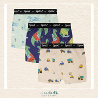 🇨🇦 Deux Par Deux: Organic Cotton Printed Adventure Boxers Pack of 3, CoCo & KaBri Children's Boutique