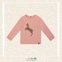 🇨🇦 Deux Par Deux Organic Cotton T-Shirt - Rose Tan Unicorn, CoCo & KaBri Children's Boutique