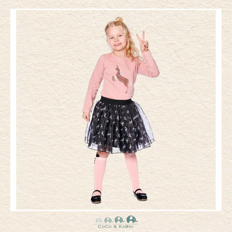 🇨🇦 Deux Par Deux Organic Cotton T-Shirt - Rose Tan Unicorn, CoCo & KaBri Children's Boutique