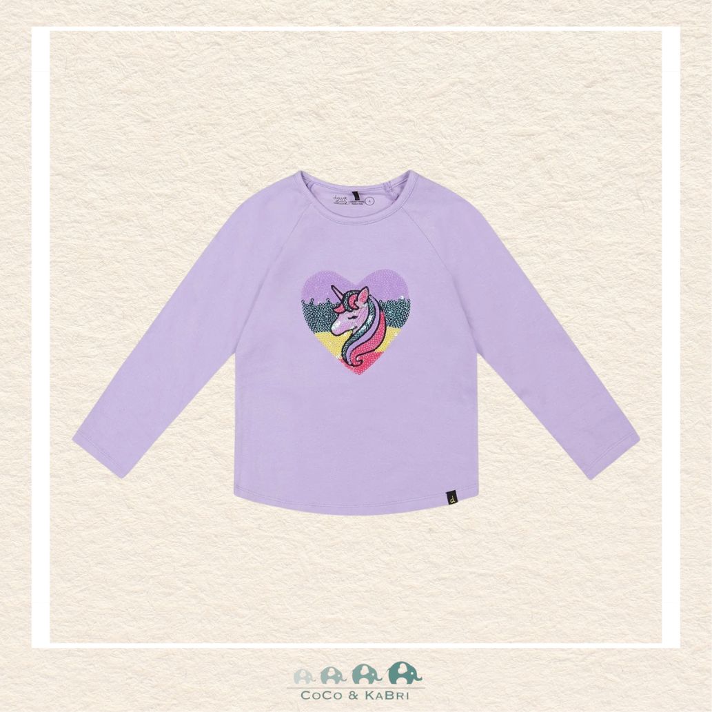 🇨🇦 Deux Par Deux Organic Cotton T-Shirt - Unicorn Heart, CoCo & KaBri Children's Boutique