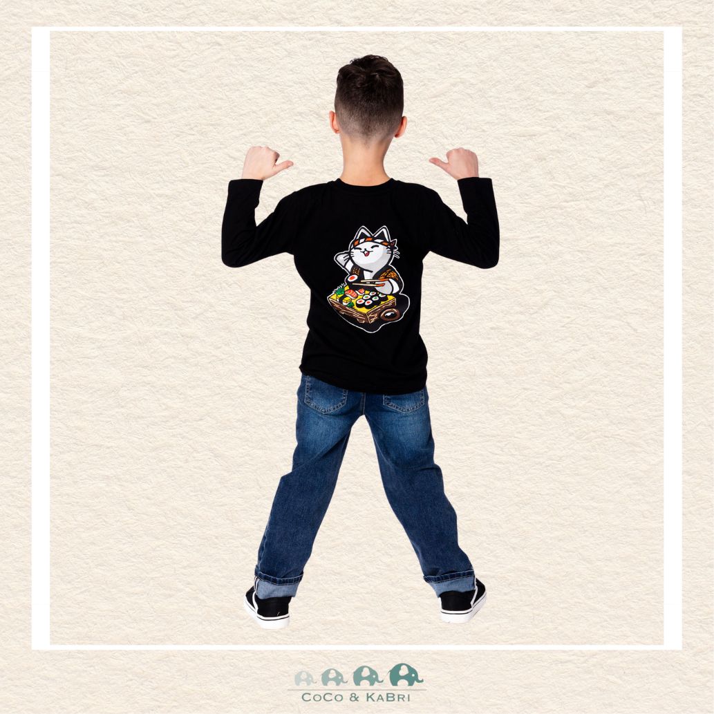 🇨🇦 Deux Par Deux Organic Cotton Tshirt - Sushi Cat, CoCo & KaBri Children's Boutique