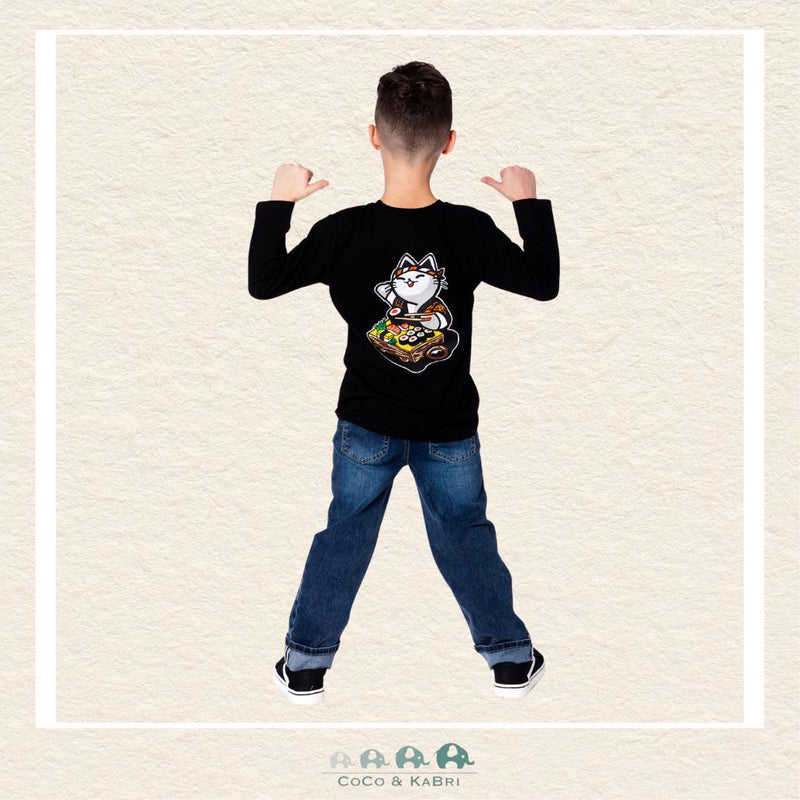🇨🇦 Deux Par Deux Organic Cotton Tshirt - Sushi Cat, CoCo & KaBri Children's Boutique