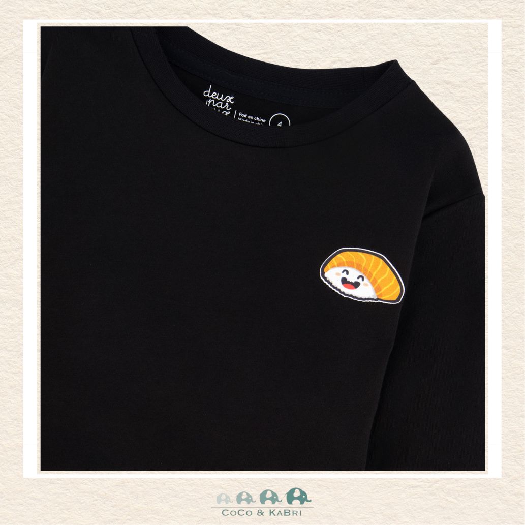 🇨🇦 Deux Par Deux Organic Cotton Tshirt - Sushi Cat, CoCo & KaBri Children's Boutique