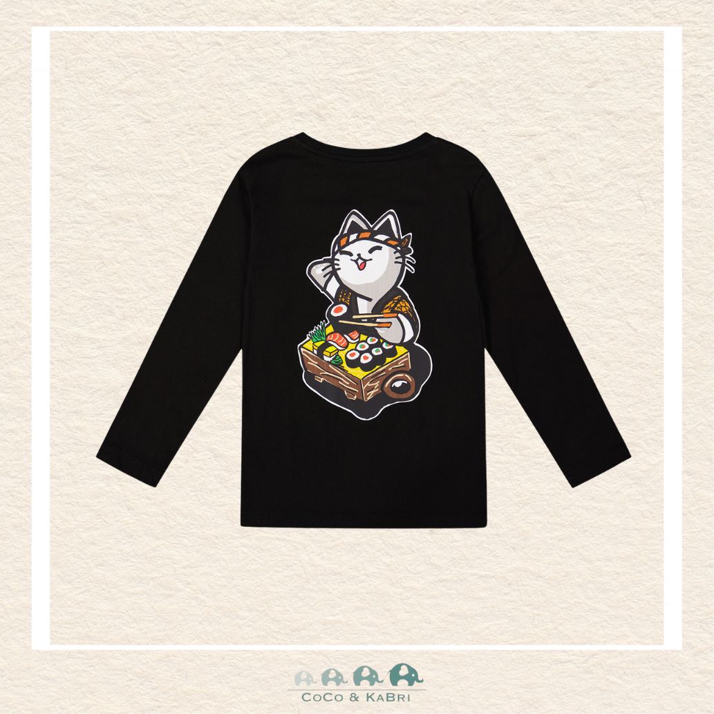 🇨🇦 Deux Par Deux Organic Cotton Tshirt - Sushi Cat, CoCo & KaBri Children's Boutique