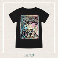 🇨🇦 Deux Par Deux Organic Jersey Black T-Shirt With Print, CoCo & KaBri Children's Boutique