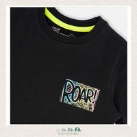 🇨🇦 Deux Par Deux Organic Jersey Black T-Shirt With Print, CoCo & KaBri Children's Boutique