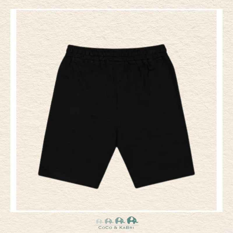 Deux Par Deux: Organic Jersey Shorts - Black, CoCo & KaBri Children's Boutique